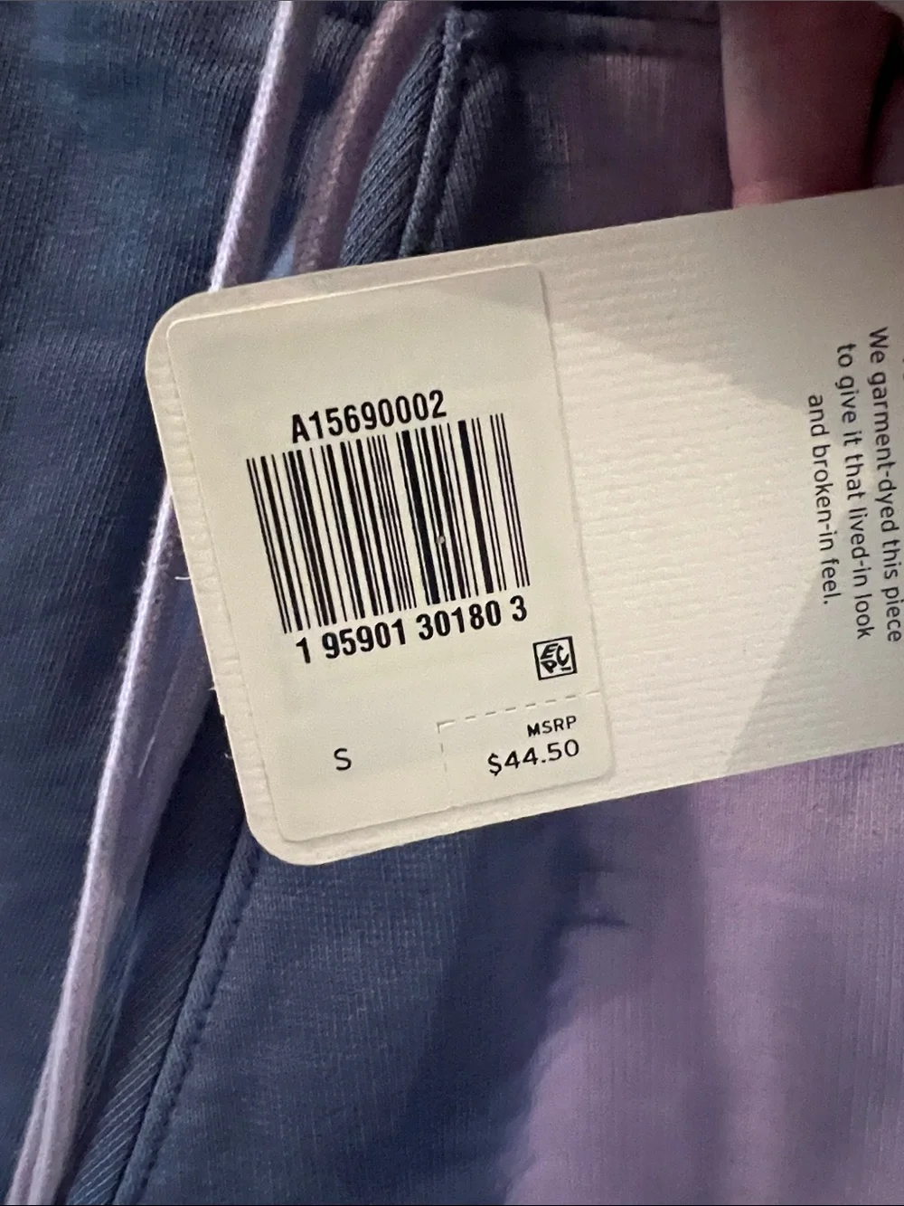 Levi's Men's Lavender and Navy Tie-Dye Fleece Athletic Shorts